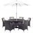 Convene 8 Piece Outdoor Patio Dining Set 2194-EXP-BEI-SET