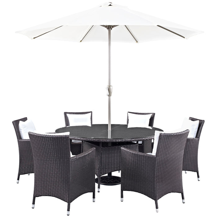 Convene 8 Piece Outdoor Patio Dining Set 2194-EXP-WHI-SET