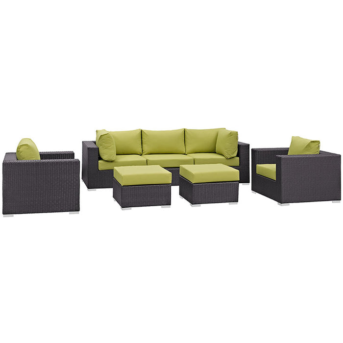 Convene 7 Piece Outdoor Patio Sectional Set 2200-EXP-PER-SET