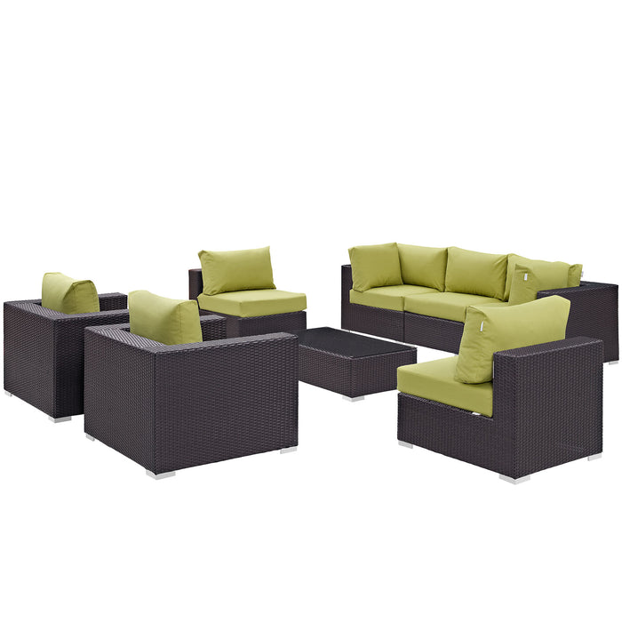 Convene 8 Piece Outdoor Patio Sectional Set 2203-EXP-PESET