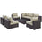 Convene 8 Piece Outdoor Patio Sectional Set 2205-EXP-BEI-SET