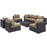 Convene 8 Piece Outdoor Patio Sectional Set 2205-EXP-MOC-SET