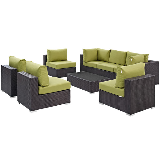 Convene 8 Piece Outdoor Patio Sectional Set 2205-EXP-PESET