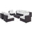 Convene 8 Piece Outdoor Patio Sectional Set 2205-EXP-WHI-SET