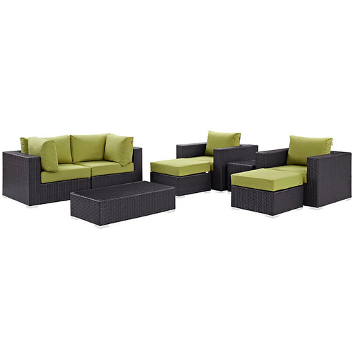 Convene 8 Piece Outdoor Patio Sectional Set 2206-EXP-PER-SET