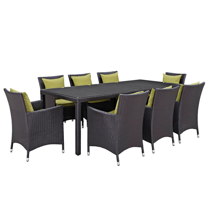 Convene 9 Piece Outdoor Patio Dining Set 2217-EXP-PESET