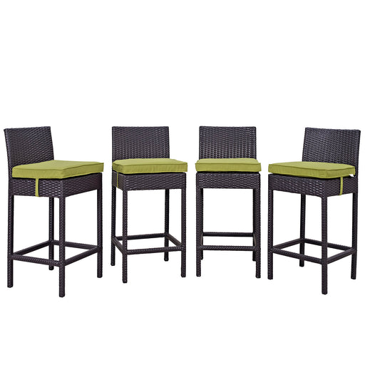 Convene 4 Piece Outdoor Patio Pub Set 2218-EXP-PESET