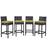 Convene 4 Piece Outdoor Patio Pub Set 2218-EXP-PER-SET