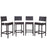 Convene 4 Piece Outdoor Patio Pub Set 2218-EXP-WHI-SET