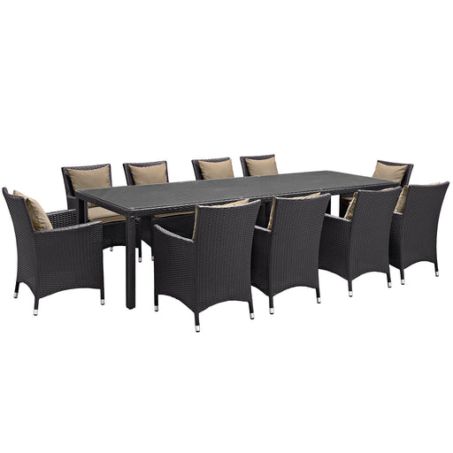 Convene 11 Piece Outdoor Patio Dining Set 2219-EXP-MOC-SET