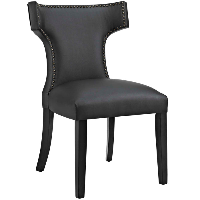 Curve Vinyl Dining Chair 2220-BLK