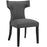 Curve Fabric Dining Chair 2221-GRY