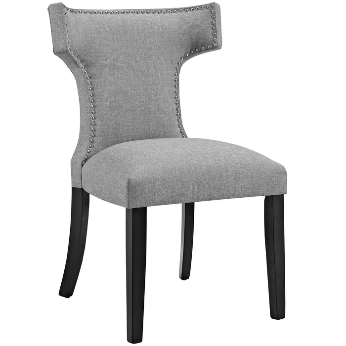 Curve Fabric Dining Chair 2221-LGR