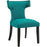 Curve Fabric Dining Chair 2221-TEA