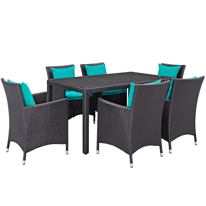 Convene 7 Piece Outdoor Patio Dining Set 2241-EXP-TRQ-SET