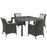 Sojourn 5 Piece Outdoor Patio Sunbrella® Dining Set 2244-CHC-BEI-SET