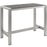 Shore Outdoor Patio Aluminum Rectangle Bar Table 2253-SLV-GRY