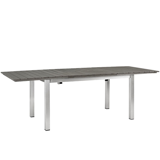 Shore Outdoor Patio Wood Dining Table 2257-SLV-GRY