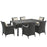 Sojourn 7 Piece Outdoor Patio Sunbrella® Dining Set 2271-CHC-BEI-SET