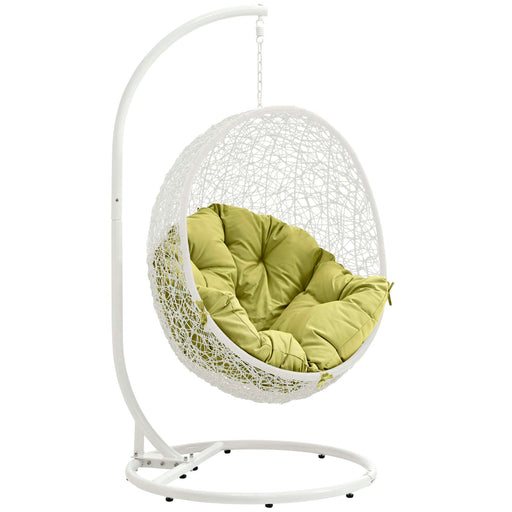 Hide Outdoor Patio Swing Chair With Stand 2273-WHI-PER