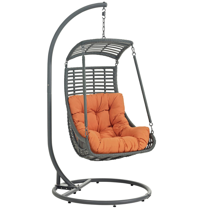 Jungle Outdoor Patio Swing Chair With Stand 2274-ORA-SET