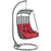 Jungle Outdoor Patio Swing Chair With Stand 2274-RED-SET