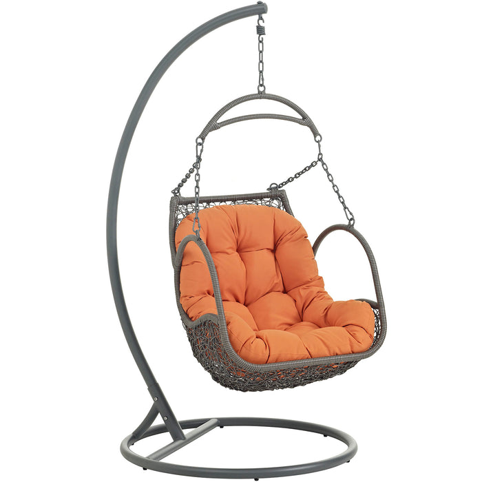 Arbor Outdoor Patio Wood Swing Chair 2279-ORA-SET