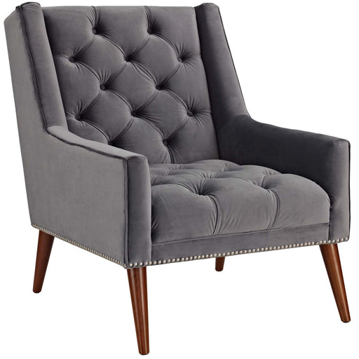 Peruse Velvet Armchair 2306-GRY