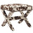 Rivet Upholstered Fabric Bench 2325-COW