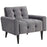 Delve Velvet Armchair 2326-GRY