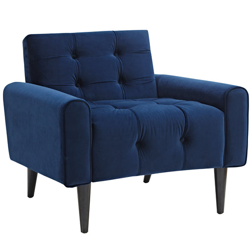 Delve Velvet Armchair 2326-NAV