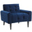 Delve Velvet Armchair 2326-NAV