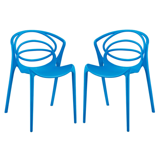 Locus Dining Set Set of 2 2335-BLU-SET