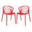 Locus Dining Set Set of 2 2335-RED-SET