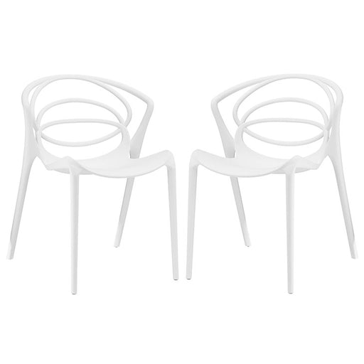 Locus Dining Set Set of 2 2335-WHI-SET