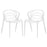 Locus Dining Set Set of 2 2335-WHI-SET