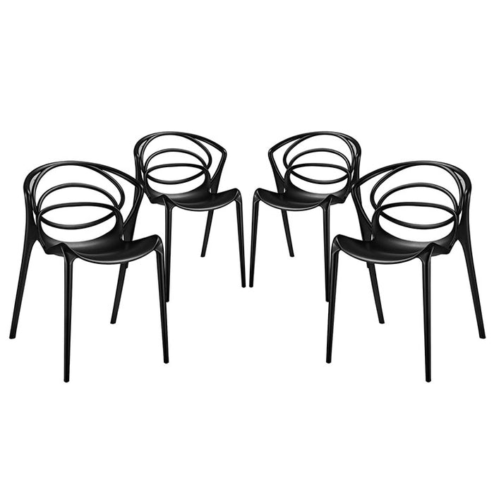 Locus Dining Set Set of 4 2336-BLK-SET