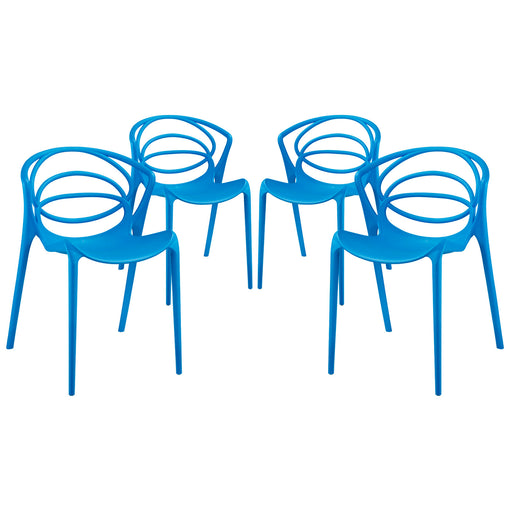 Locus Dining Set Set of 4 2336-BLU-SET