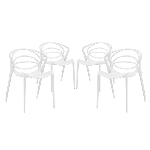 Locus Dining Set Set of 4 2336-WHI-SET