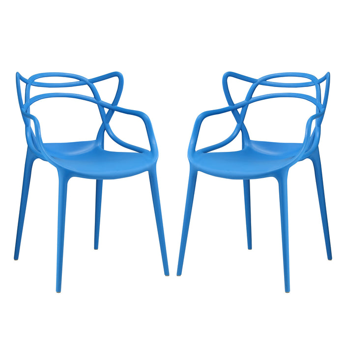 Entangled Dining Set Set of 2 2347-BLU-SET