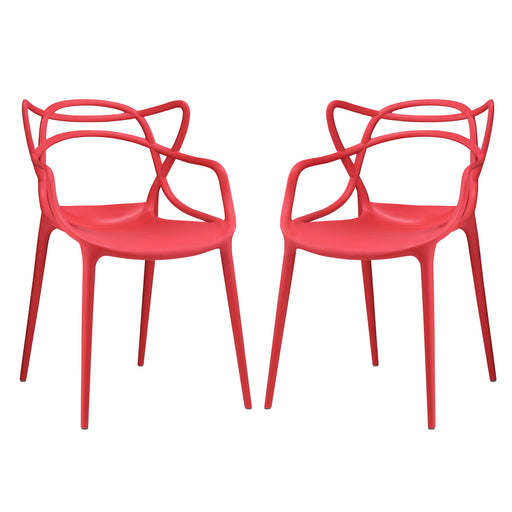 Entangled Dining Set Set of 2 2347-RED-SET