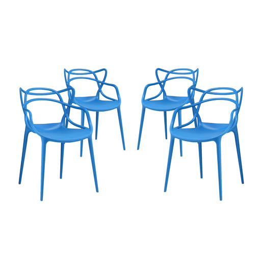 Entangled Dining Set Set of 4 2348-BLU-SET