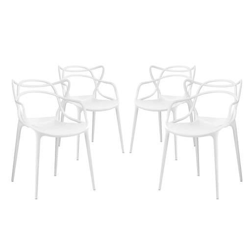 Entangled Dining Set Set of 4 2348-WHI-SET