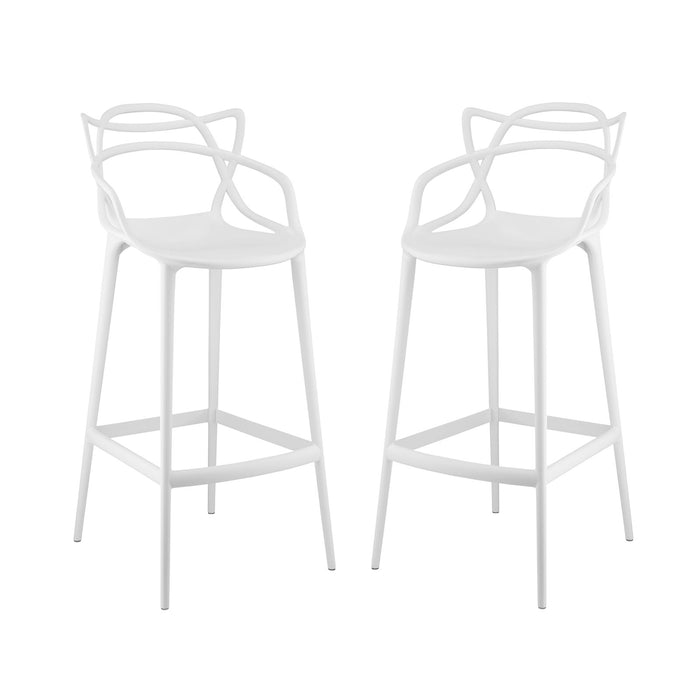 Entangled Bar Stool Set of 2 2349-WHI-SET