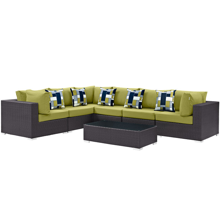 Convene 7 Piece Outdoor Patio Sectional Set 2361-EXP-PESET