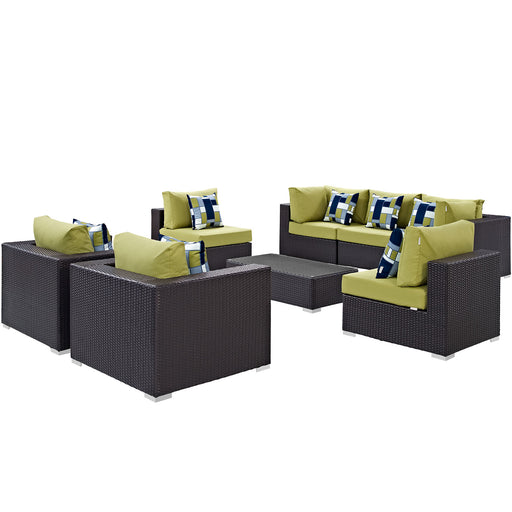 Convene 8 Piece Outdoor Patio Sectional Set 2368-EXP-PESET