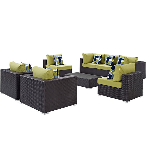 Convene 8 Piece Outdoor Patio Sectional Set 2368-EXP-PER-SET