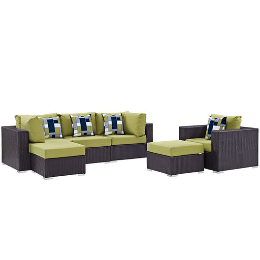 Convene 6 Piece Outdoor Patio Sectional Set 2372-EXP-PER-SET