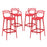 Entangled Bar Stool Set of 4 2402-RED-SET