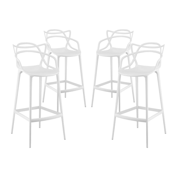 Entangled Bar Stool Set of 4 2402-WHI-SET